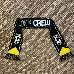 Columbus Crew SC Soccer Fan Scarf Yellow Black Season Ticket Holder Exclusive Sc